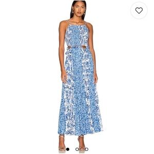 Amur NWOT Holland Size 12 Floral Romantic Hamptons Maxi Dress